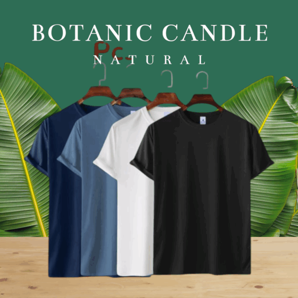 Mens Premium Lycra Cotton Blank T-shirt - Combo 4 Pcs