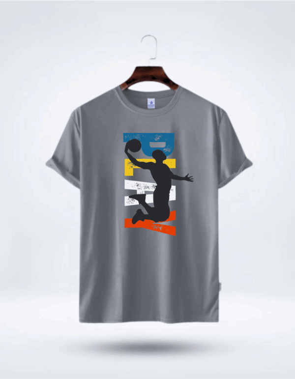 Mens Premium Lycra  Printed T-shirt - 3 Pcs Combo Petrol,Surma, White - Image 2