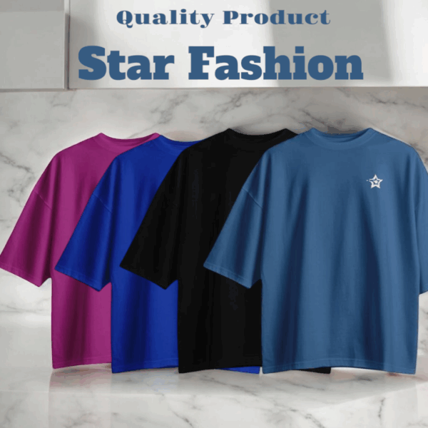 Star Fashion Signature Solid Drop-Shoulder -Combo,Petrol,Black,Royal Blue,Burgundy