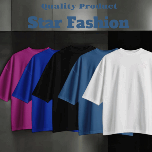 Star Fashion Signature Solid Drop-Shoulder -Combo Burgundy, Royal blue,Black,Petrol,White