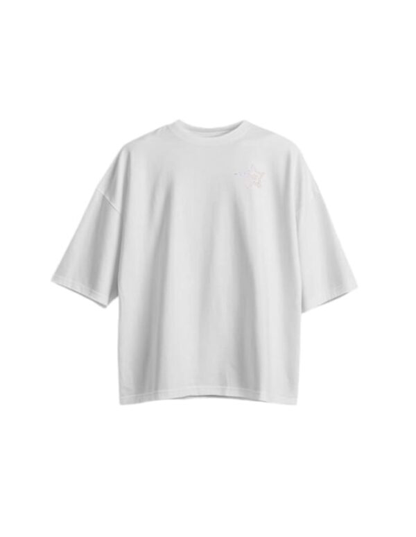 star Fashion Signature Solid Drop-Sholder -White - Image 3