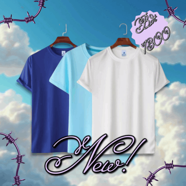 Mens Premium Lycra Cotton Blank - Combo 3 Pcs T Shirt.