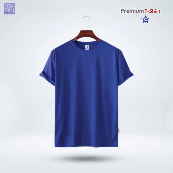 Mens Premium Cotton Blank T-shirt - Royal Blue
