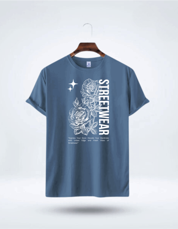 Mens Premium Lycra Cotton Streetwear Printed T-shirt - Image 3