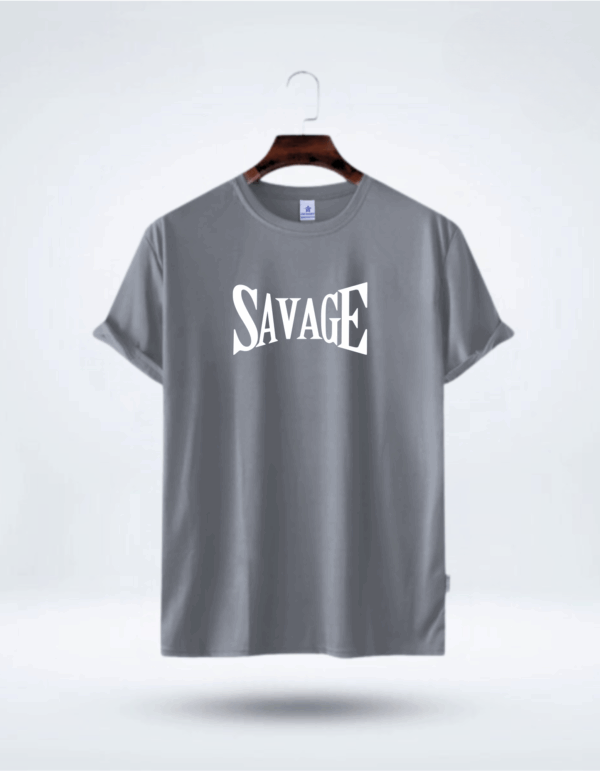 Mens Premium Lycra  Printed T-shirt - 5Pcs Combo Black, Royal Blue, White, Surma,Coffee - Image 2