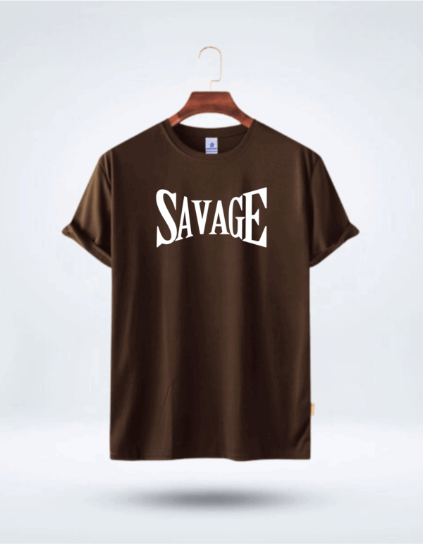 Mens Premium Lycra Cotton Savage Printed T-shirt