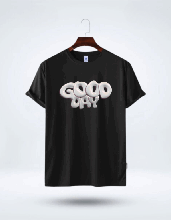 Mens Premium Lycra Cotton Limited Good Day Printed T-shirt
