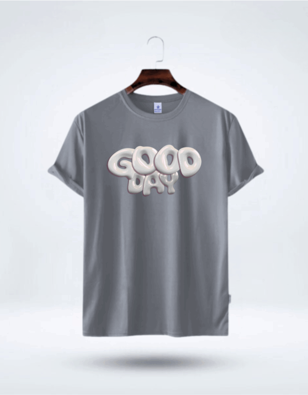 Mens Premium Lycra Cotton Limited Good Day Printed T-shirt - Image 2