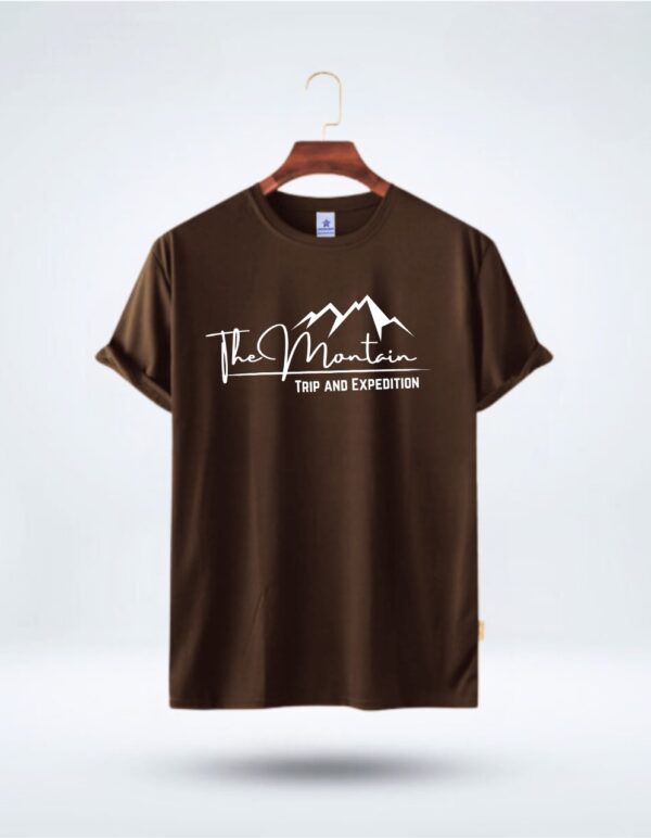 Mens Premium Lycra Cotton The Mantain Printed T-shirt