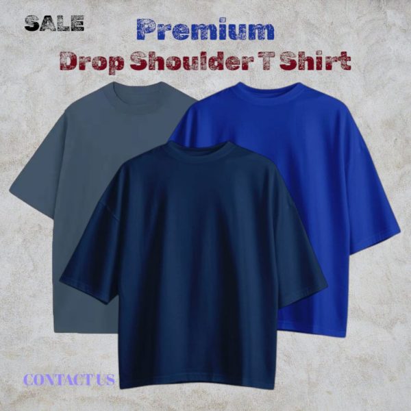Star Fashion Signature Solid Drop-Shoulder -Combo Surma, Royal Blue, Navy Blue